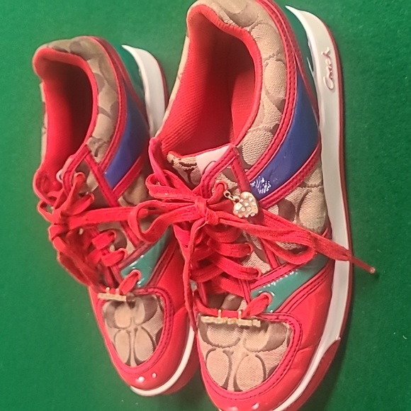 Coach Multicolored Sneakers Size 9 Medium - Picture 14 of 15